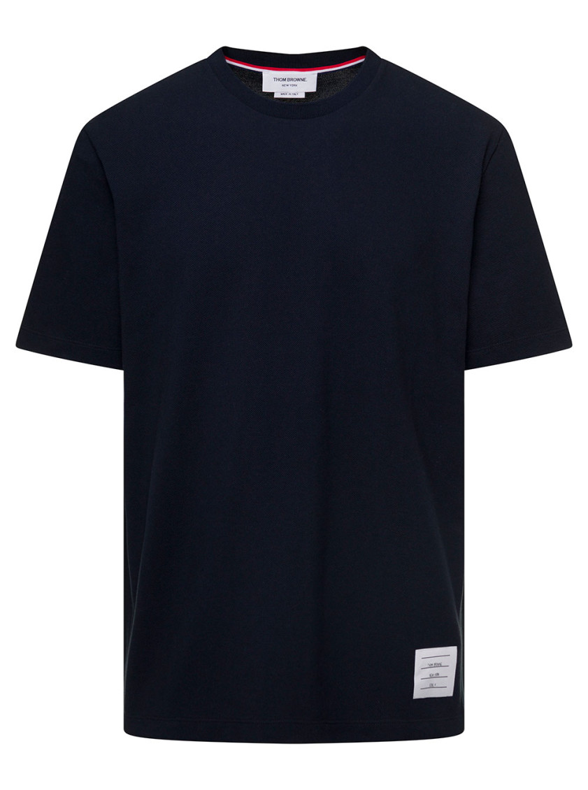 4-Bar insert piqué T-shirt