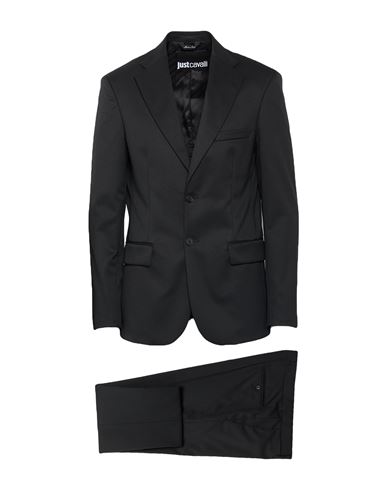 Man Suit Black Size 34 Wool, Polyester, Elastane