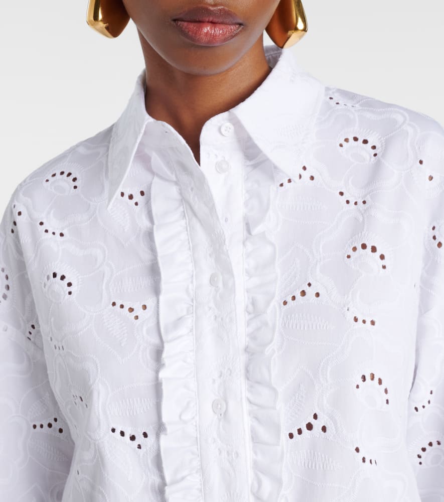 Summer Blossom broderie anglaise shirt