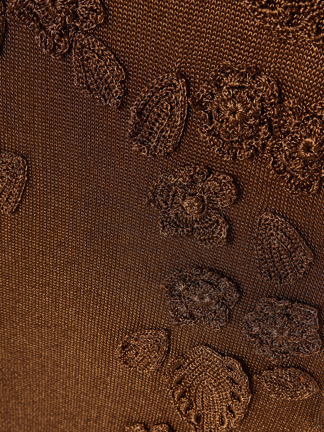 Pemma Appliquéd Knitted Midi Dress - Brown