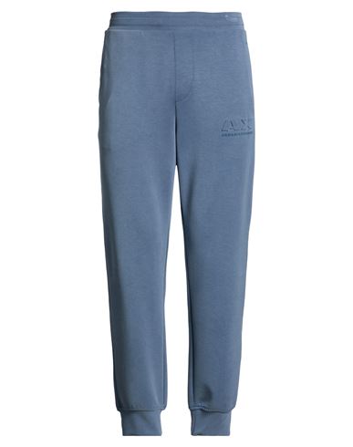 Man Pants Slate blue Size M Modal, Polyester, Elastane