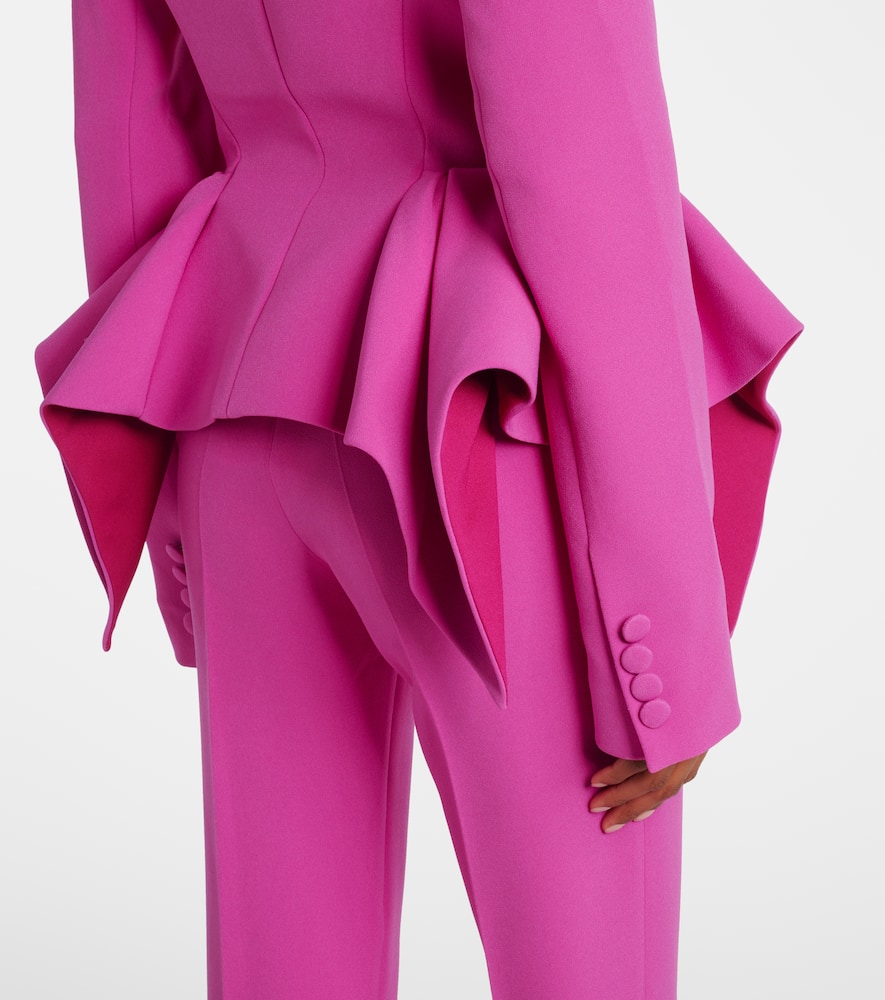 Double-breasted peplum blazer