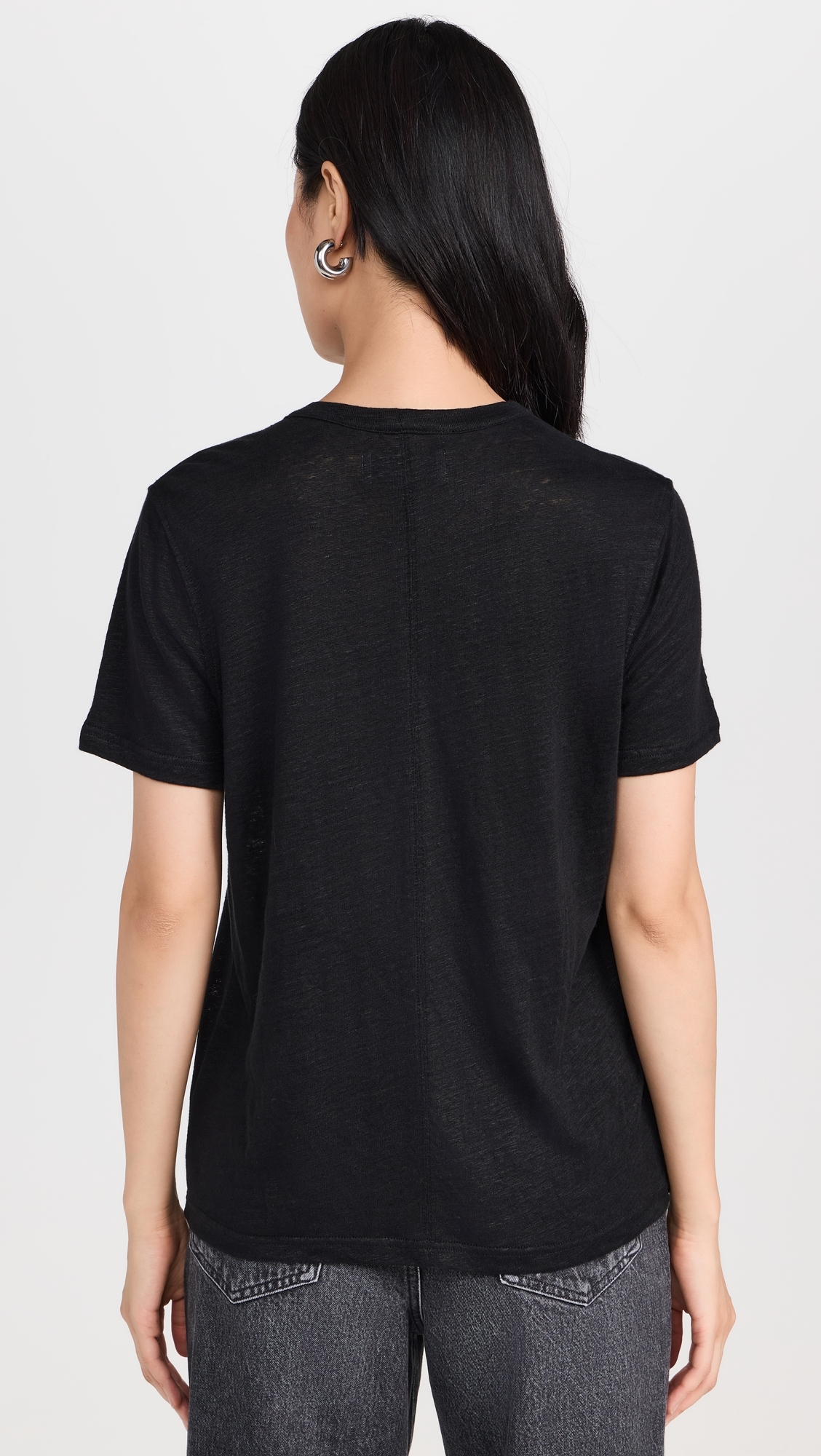 The Linen Perfect Tee Black