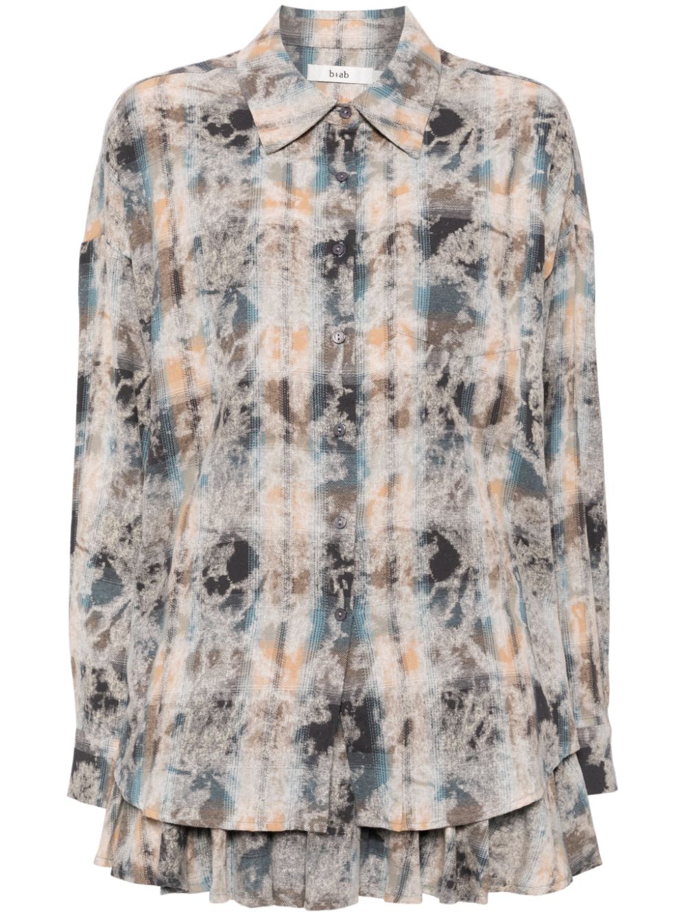 Check pattern shirt set - Neutrals