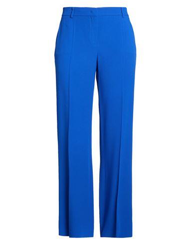 Woman Pants Bright blue Size 12 Acetate, Viscose