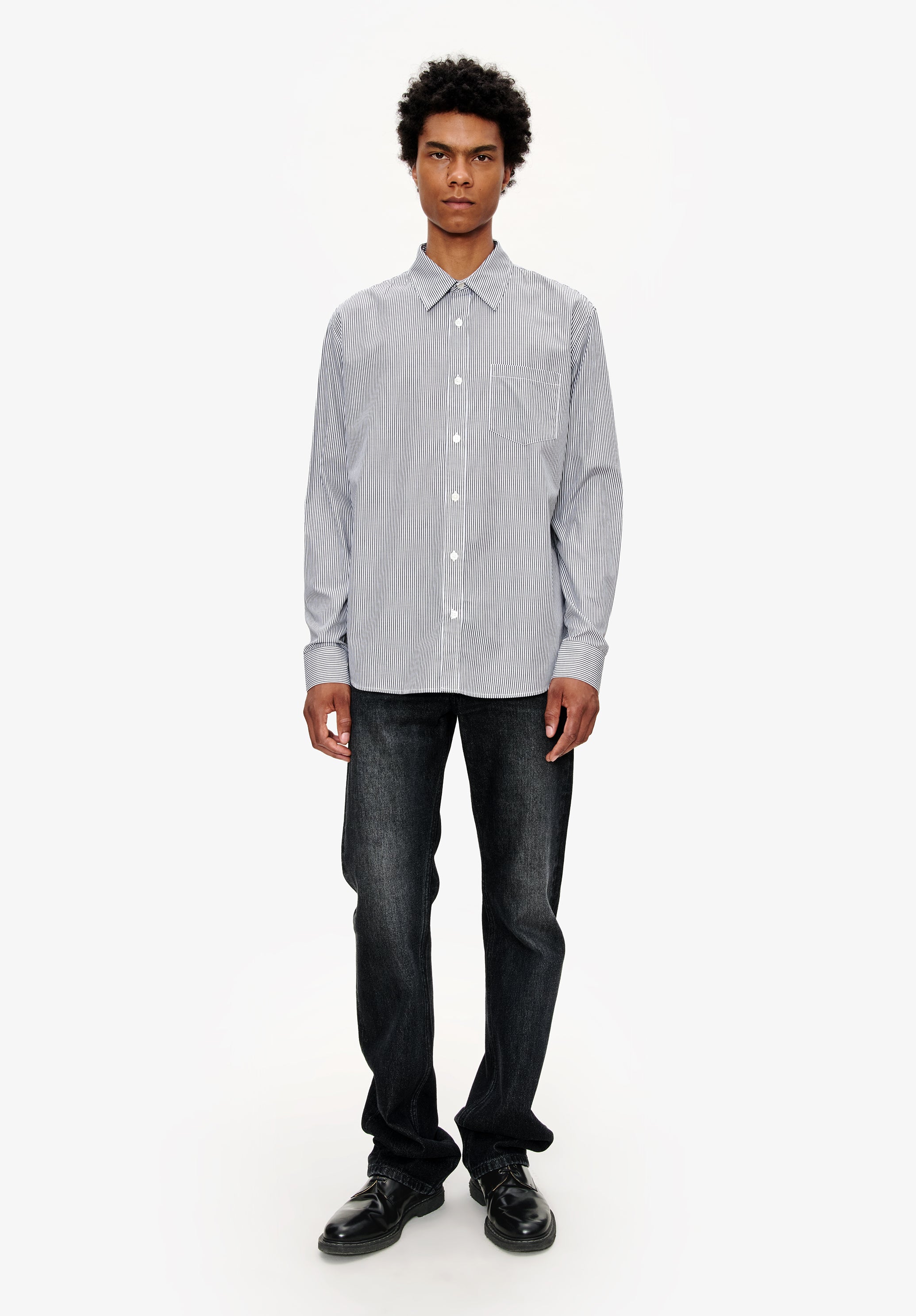 A. P.C. Owen Shirt XS Lza - Faded Black