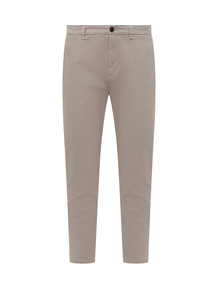 Beige Slim Chino Trousers