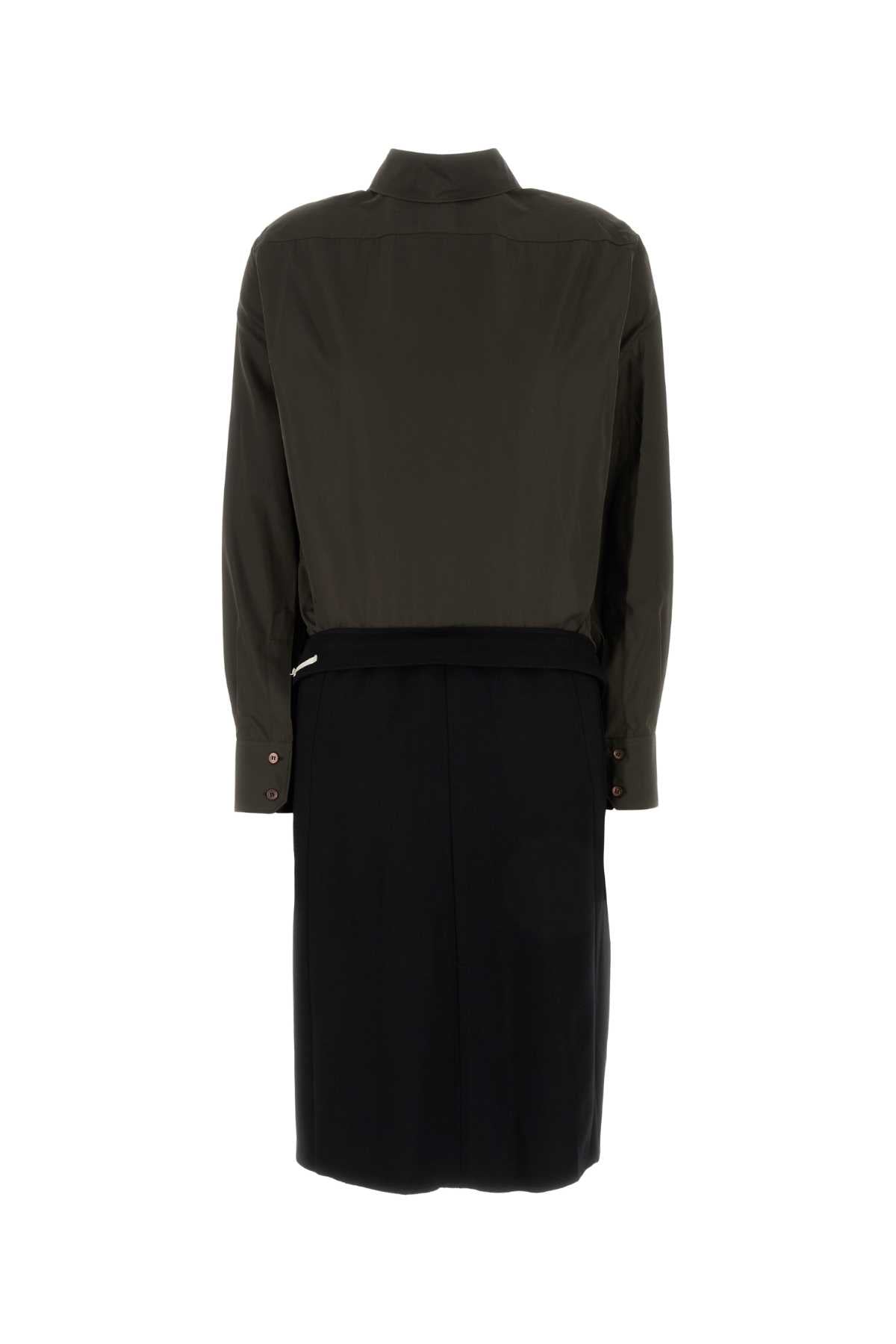 Dress Shirt Dress — Blue