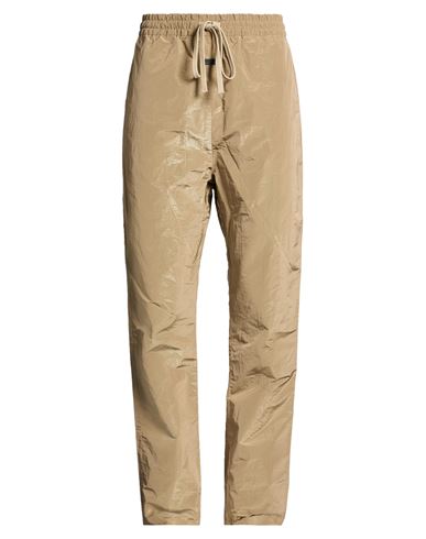Man Pants Khaki Size L Polyester, Cotton