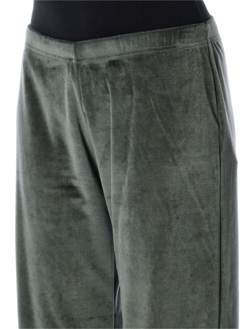 Khaki Low-waist Sweatpants