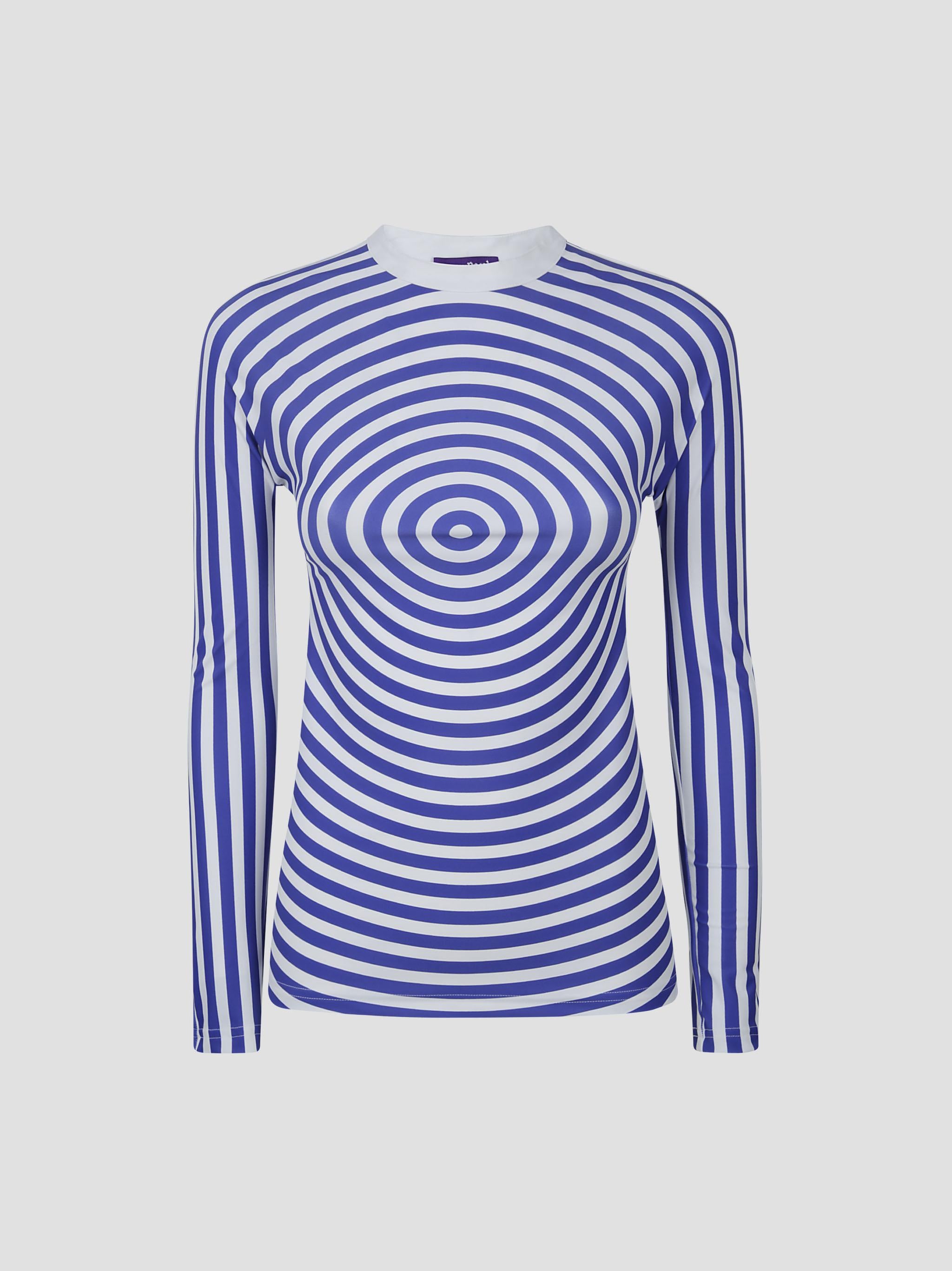 Silk Jersey Printed Target Top