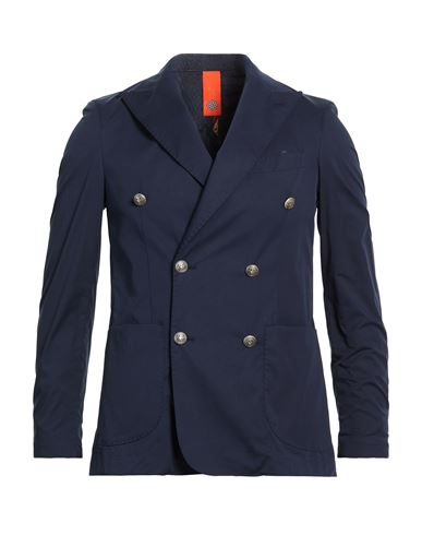 Man Blazer Navy Size 36 Cotton, Polyamide, Elastane