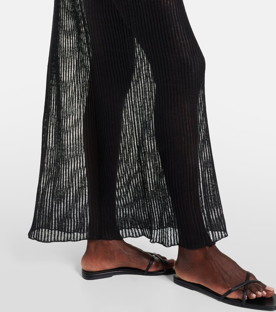 Sienna semi-sheer linen maxi dress
