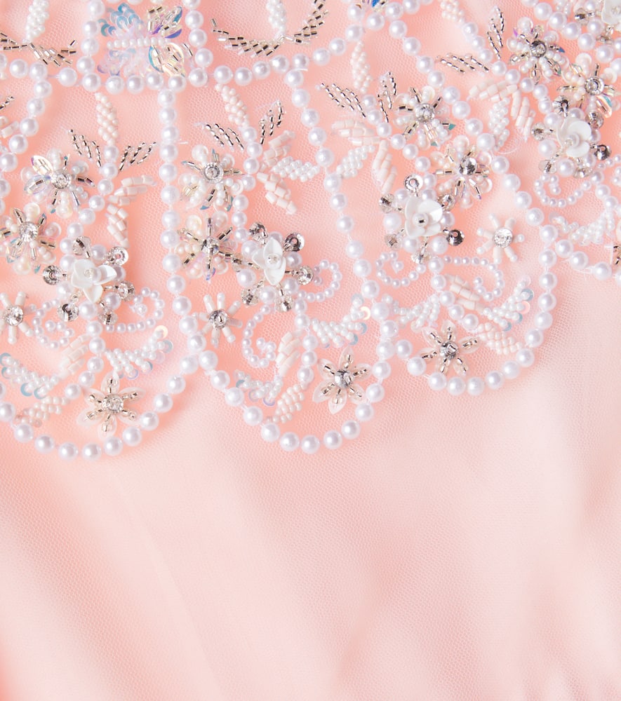 Tulip Twirl beaded tulle dress