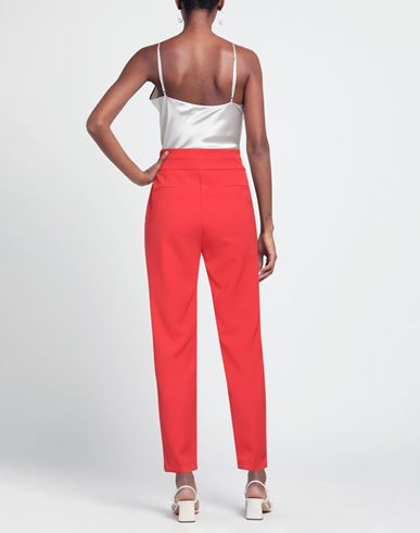 Woman Pants Red Size 2 Polyester, Elastane