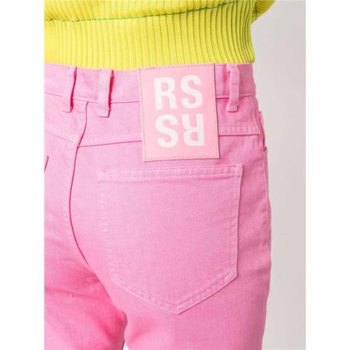 High-rise straight-leg jeans - Blue