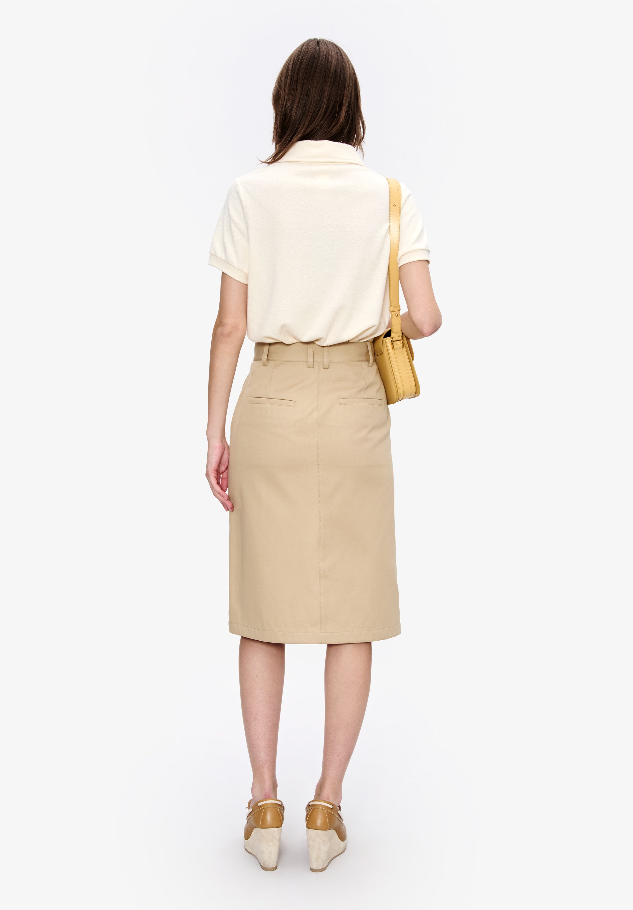 A. P.C. Women's Ella polo shirt Size: Extra Small in Ecru