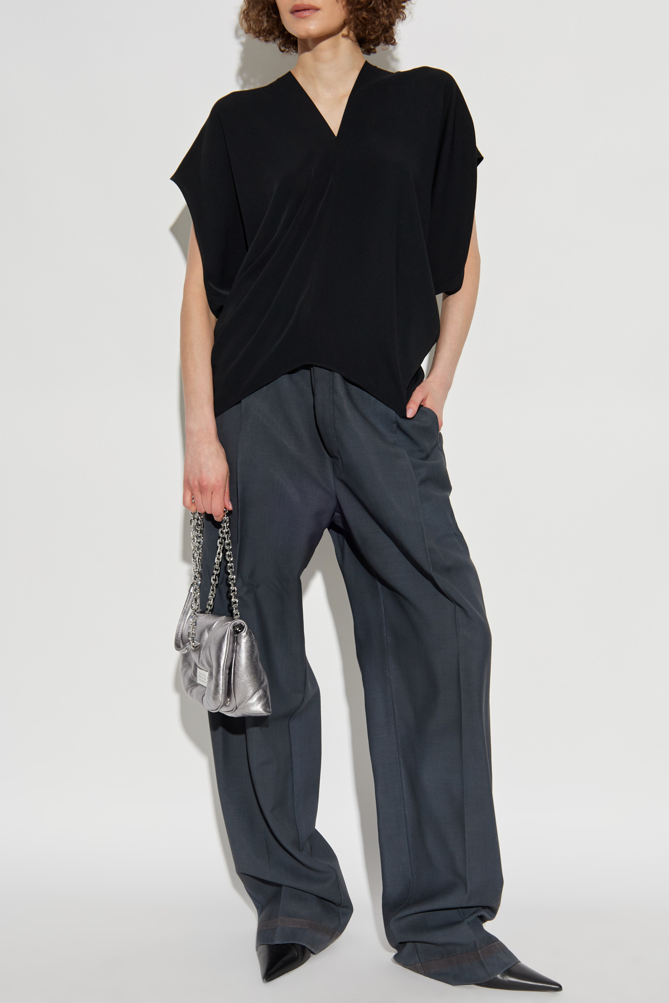 MM6 Maison Margiela Short-sleeve Top, Women's, Black