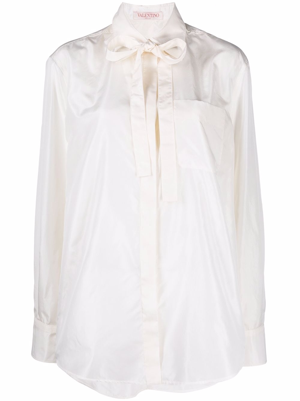 Long-sleeve button-fastening shirt - Blue