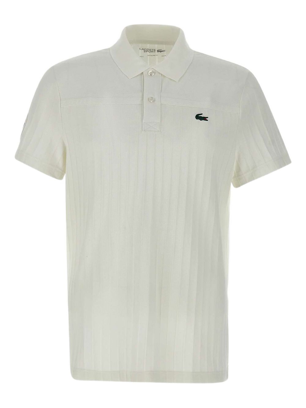 Lacoste logo-patch polo shirt - White