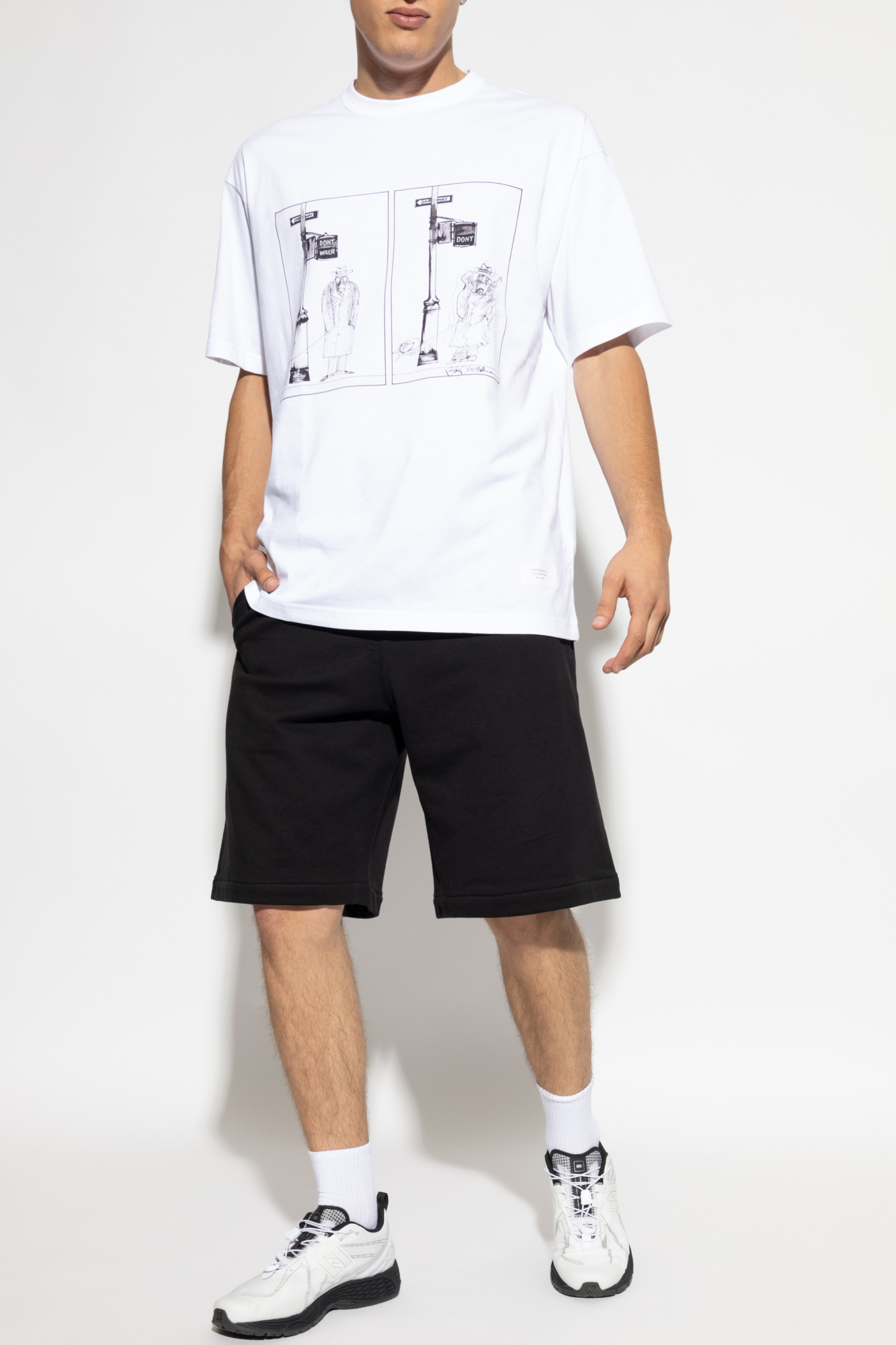 T-shirt With Print, Men's, White