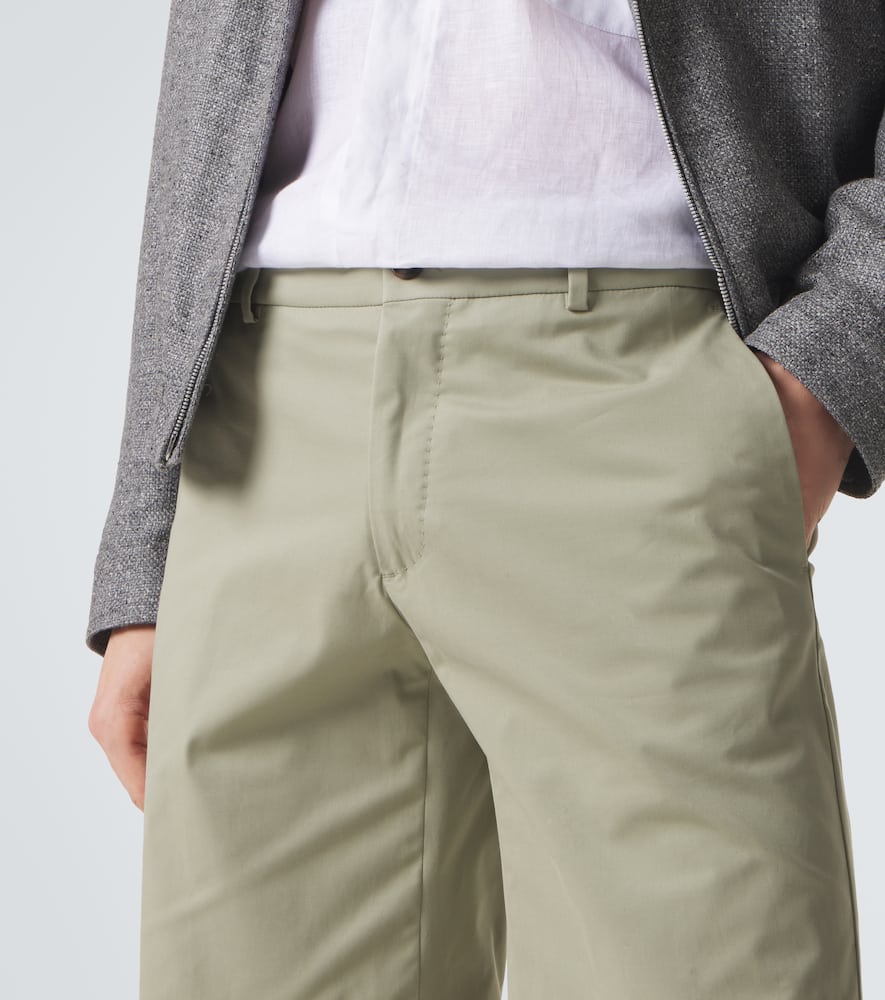 Cotton-blend Bermuda shorts