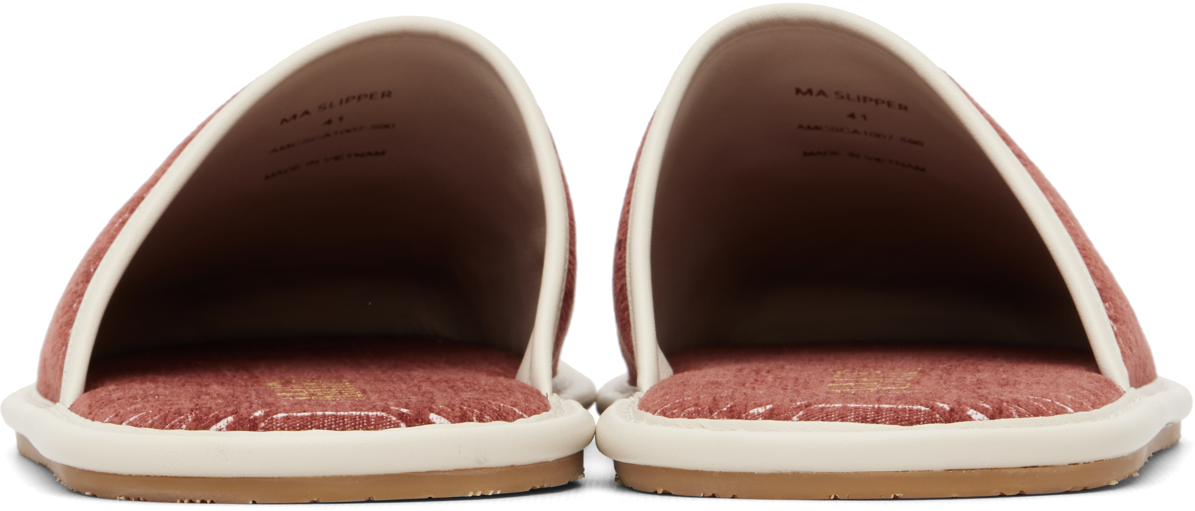 Red 'Chateau ' MA Slippers