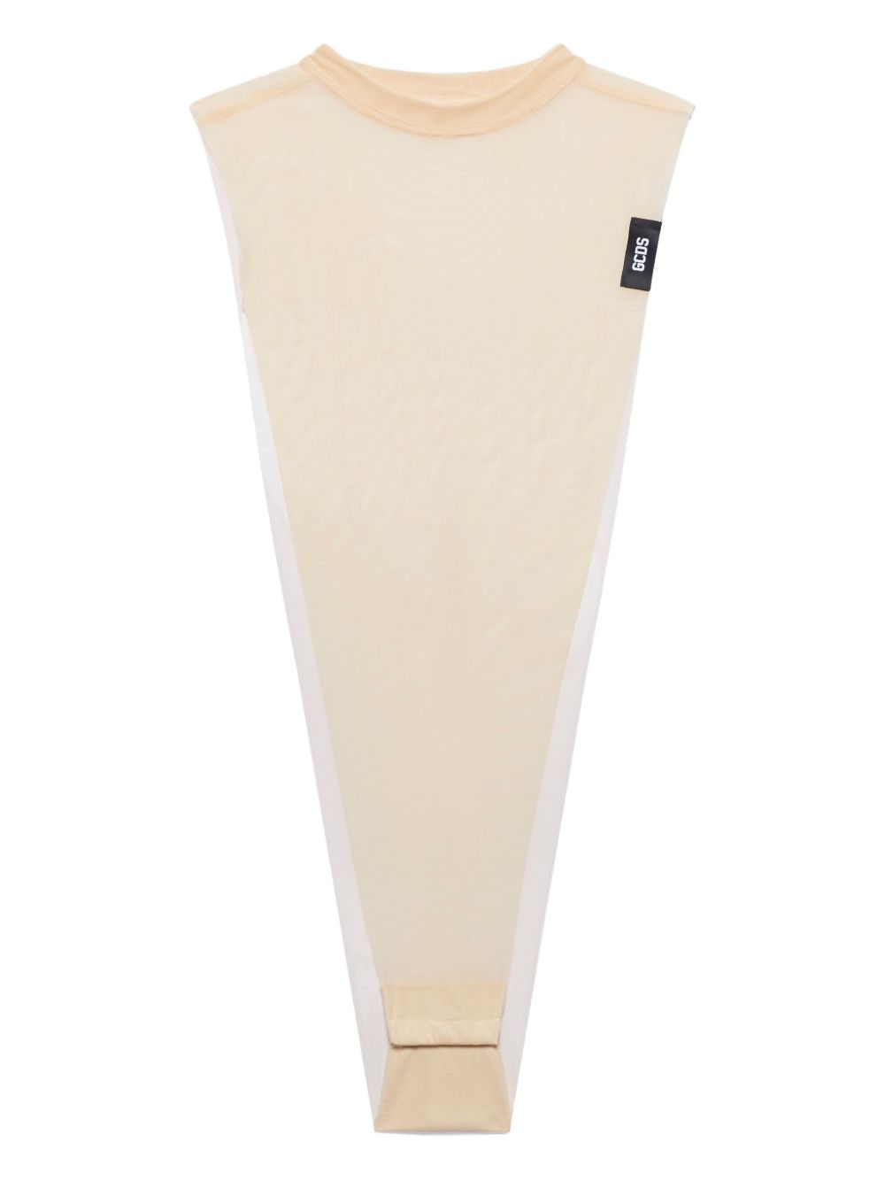 GCDS Inverted Triangle bodysuit - Neutrals