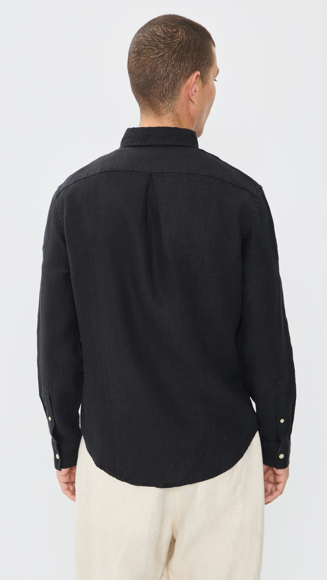 Linen Playa Button Down Shirt Night