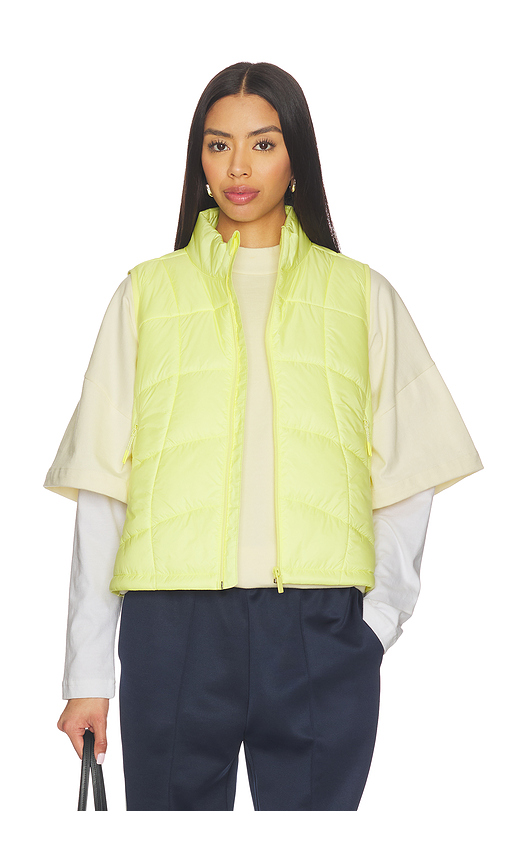 Halfdays Claude Insulated Trail Vest in Lemon. L. Also in M, S