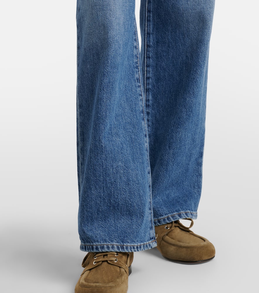 Kora high-rise wide-leg jeans