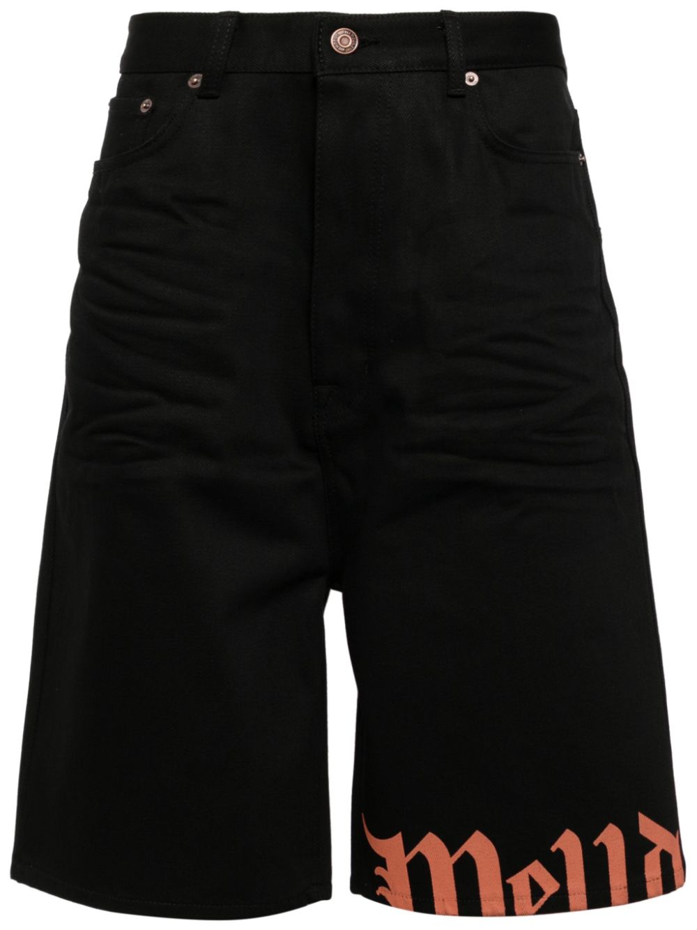 Logo-print bermuda shorts - Black
