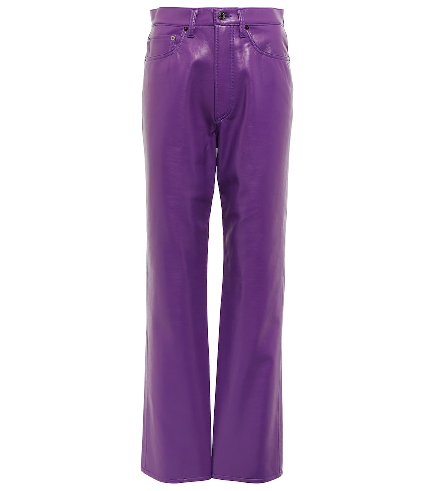 Agolde 90s Pinch high-rise faux leather pants