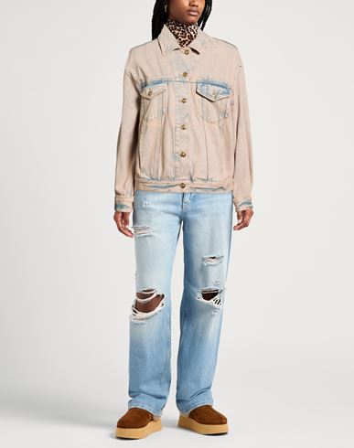 Woman Denim outerwear Blush Size M Cotton