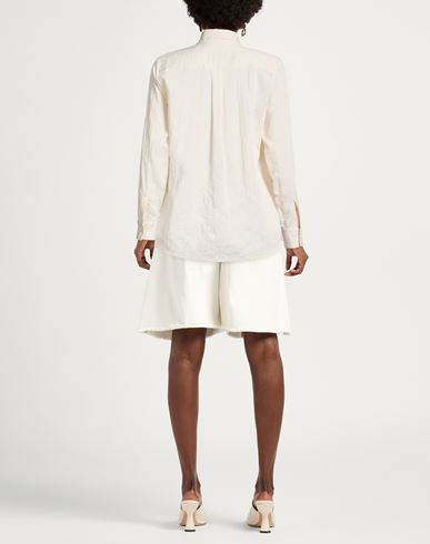 Momoní Woman Shirt Cream Size 4 Viscose, Silk, Cotton