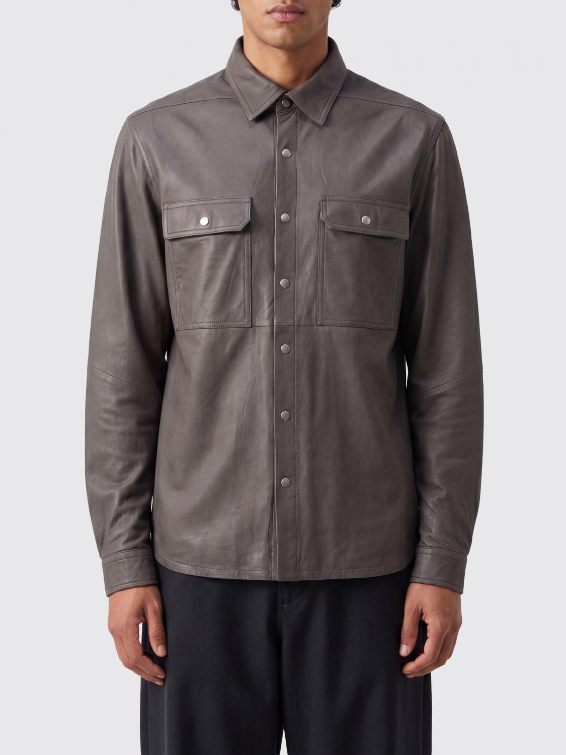 Coat Men color Grey