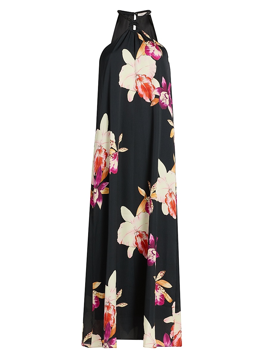 Women's Jennie Halterneck Maxi Dress - Black Multi