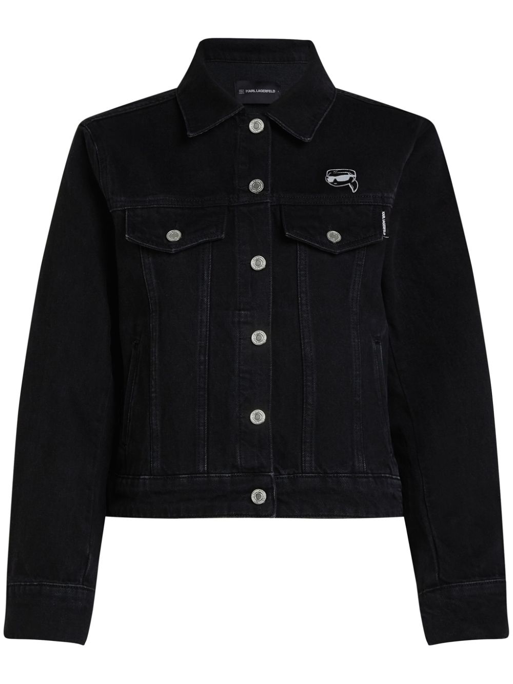 Ikon denim trucker jacket - Black