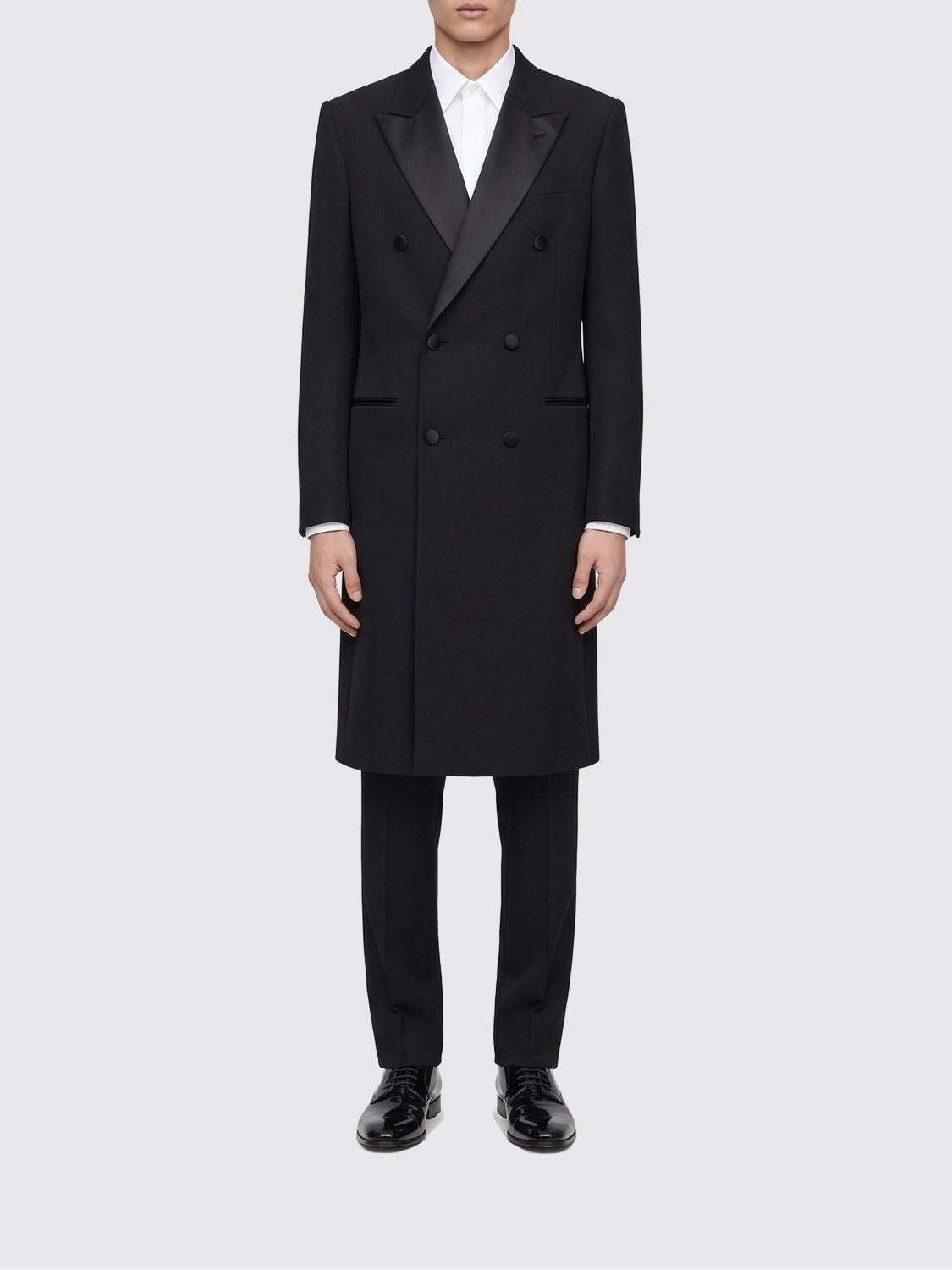 Coat Men color Black