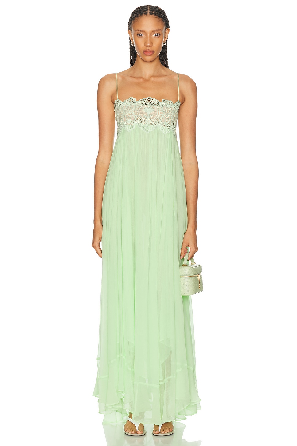Retrofete Gypsy Dress in Pistachio - Green. XS also in