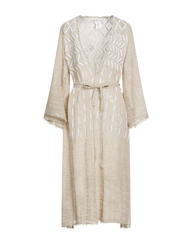Woman Midi dress White Size S Cotton