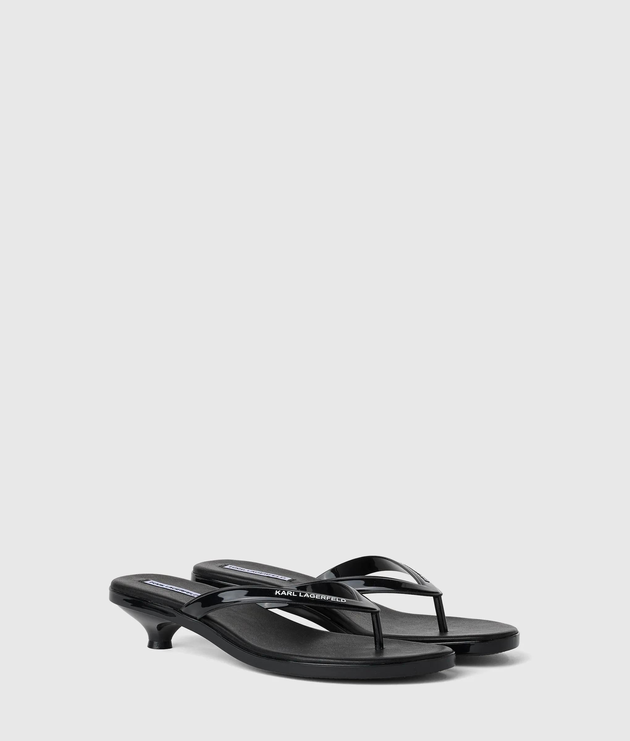 Karl Lagerfeld - Sandales À Talons Jelly, Femme, Noir