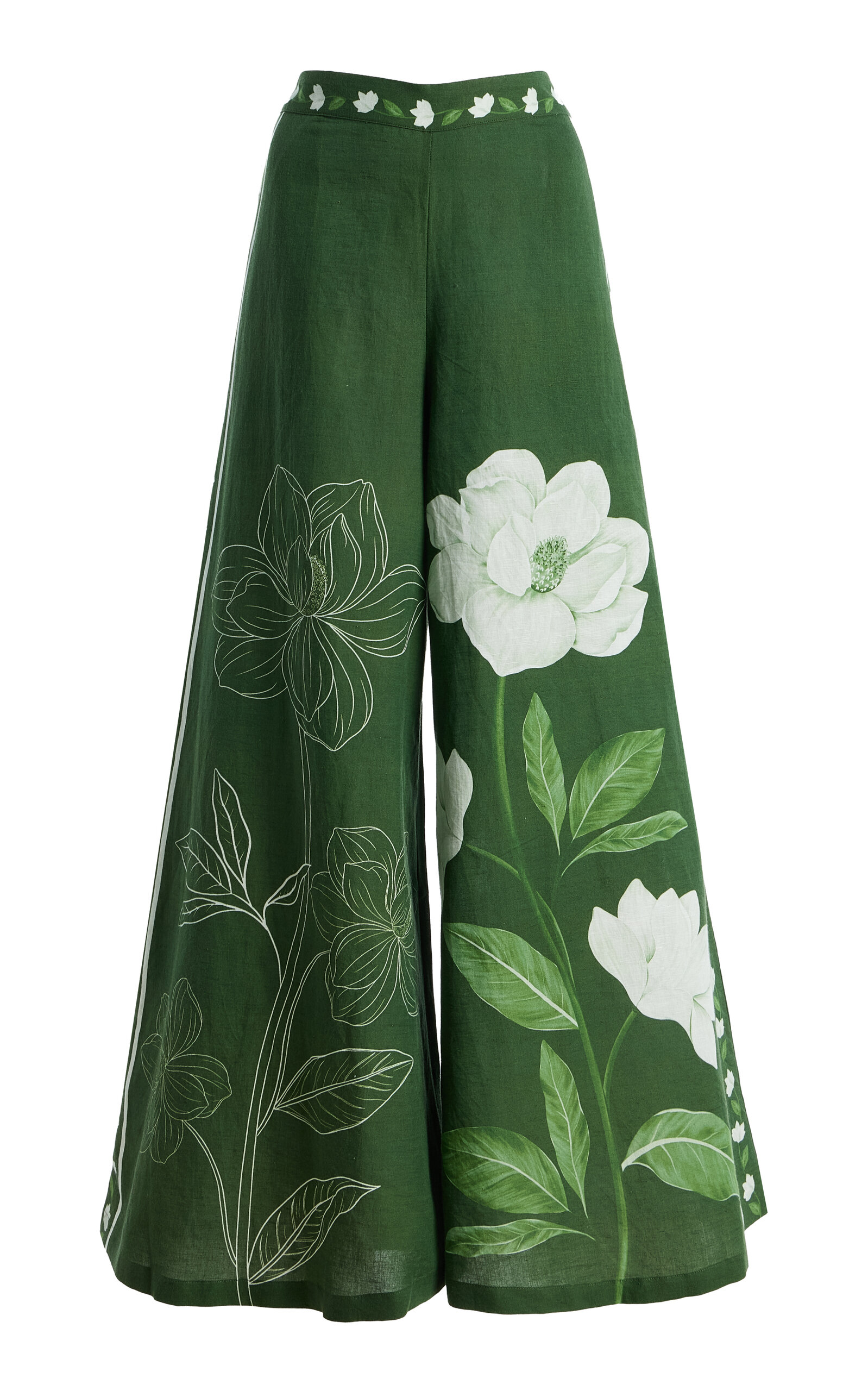 Magnolia Linen-Cotton Wide-Leg Pants - Moda Operandi