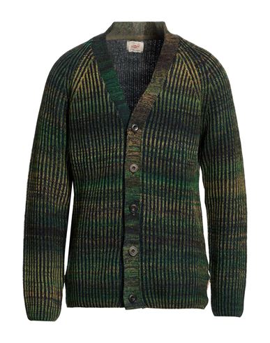 Man Cardigan Military green Size XXL Acrylic, Wool, Alpaca wool