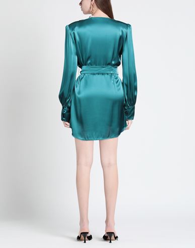 Mar De Margaritas Woman Mini dress Deep teal Size L Viscose