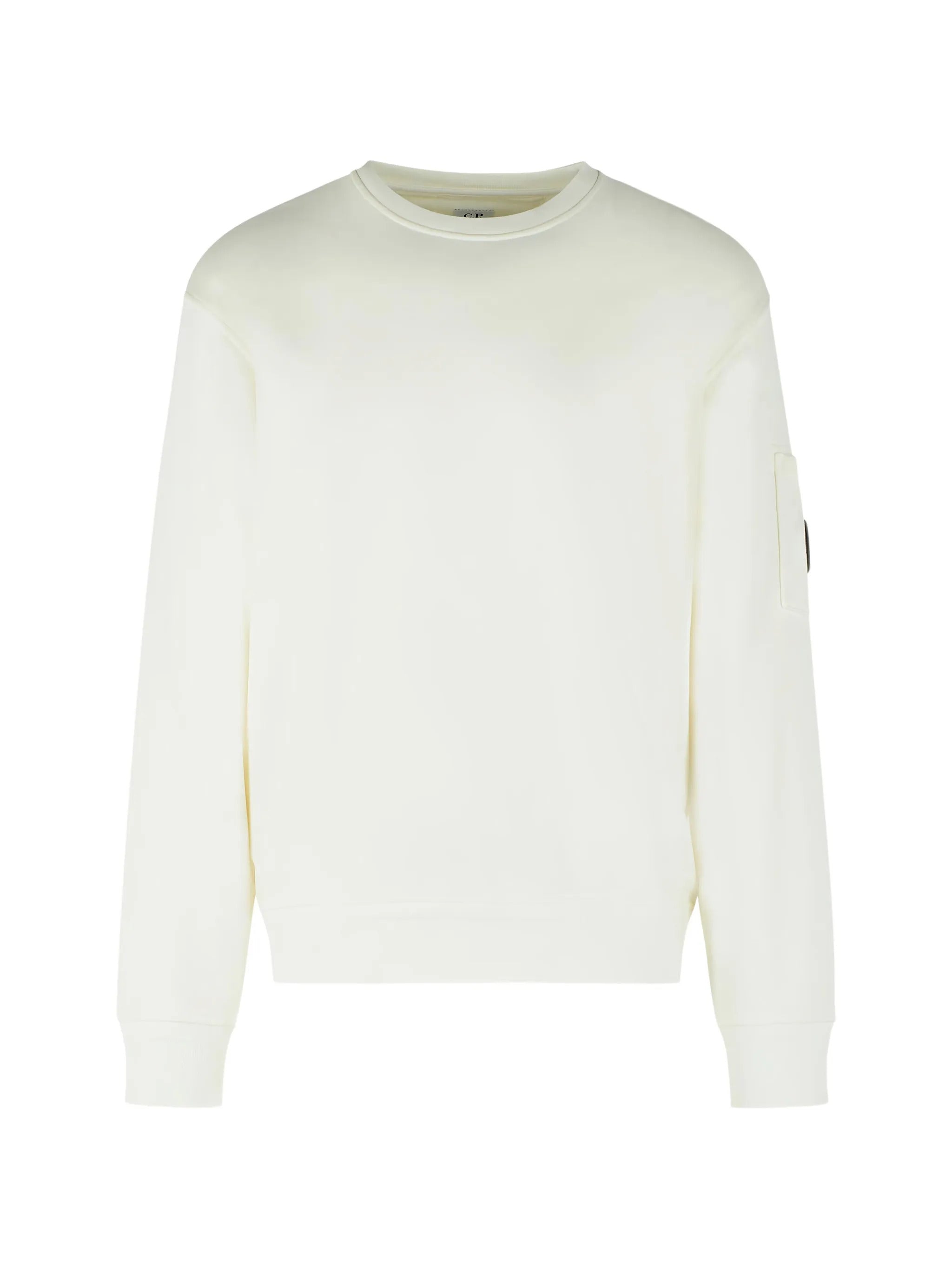 Men's Cotton Crewneck Sweatshirt with Lens Pocket