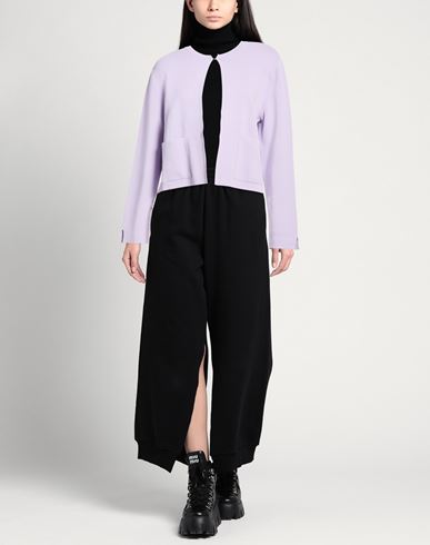 Woman Cardigan Lilac Size 5 Viscose, Nylon