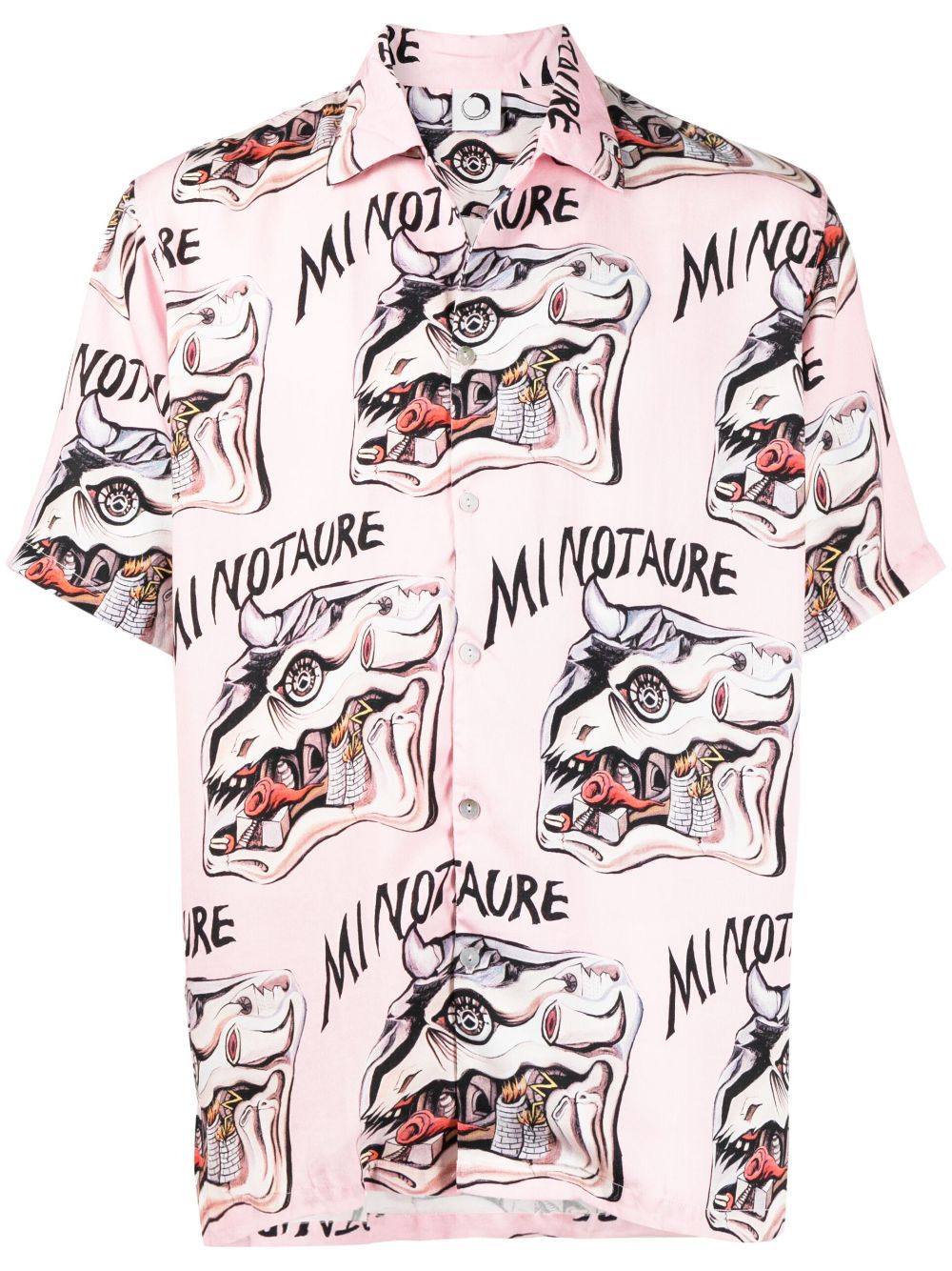 "Minotaure" short-sleeve shirt - Pink
