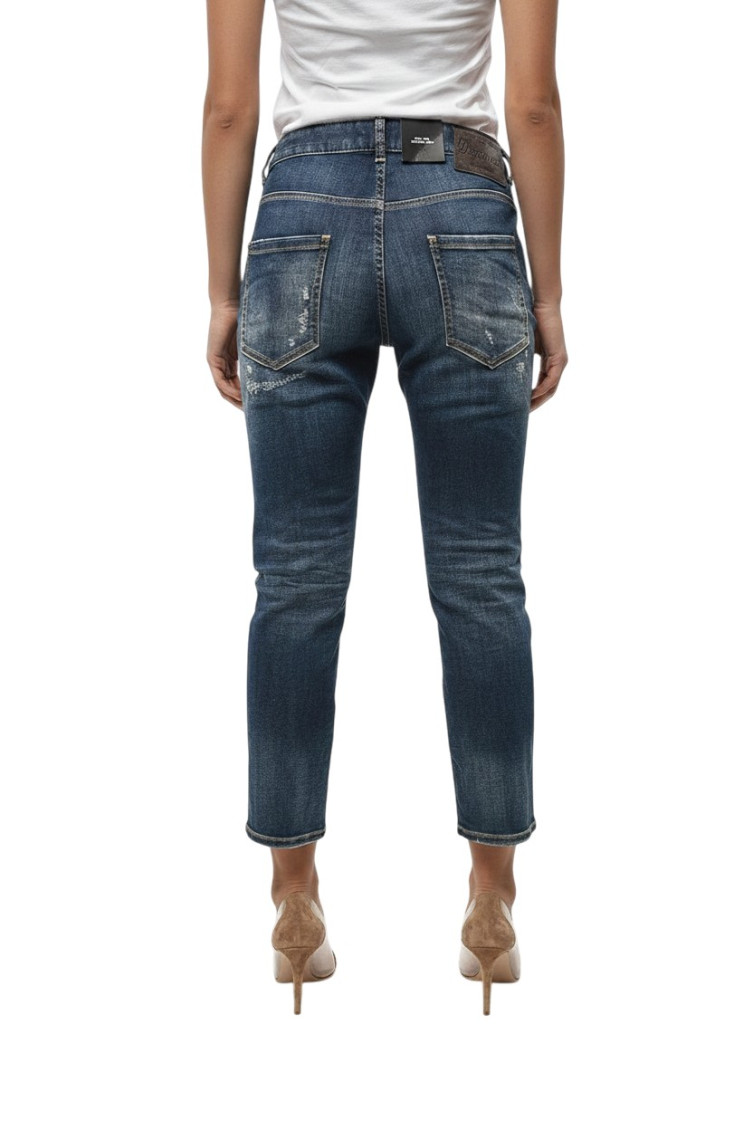 S.s. Medium Ripped Wash Cool Girl Cropped Jeans
