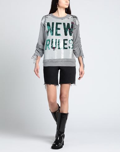 Woman Sweatshirt Light grey Size XS Cotton, Polyester